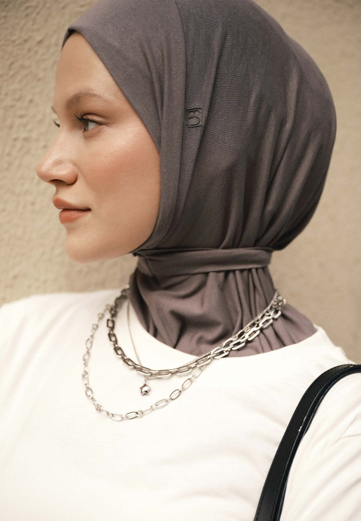 FRESH SCARFS Athletic Hijab Dunkelgrau