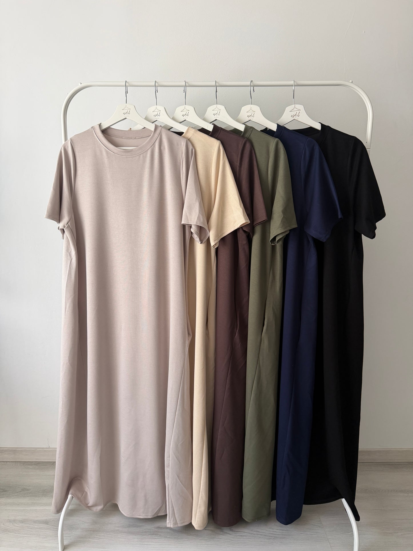 Basic T-Shirt-Kleid