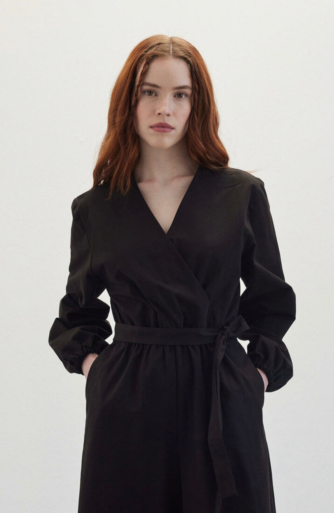 Oversize-Jumpsuit aus Gabardine