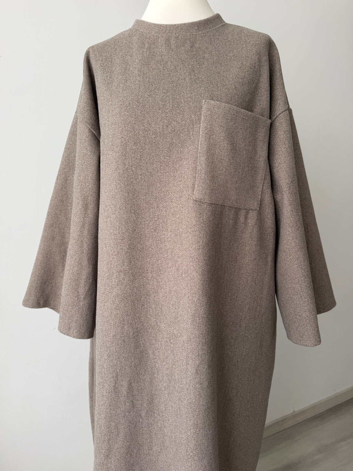 Oversize Fleece Kleid